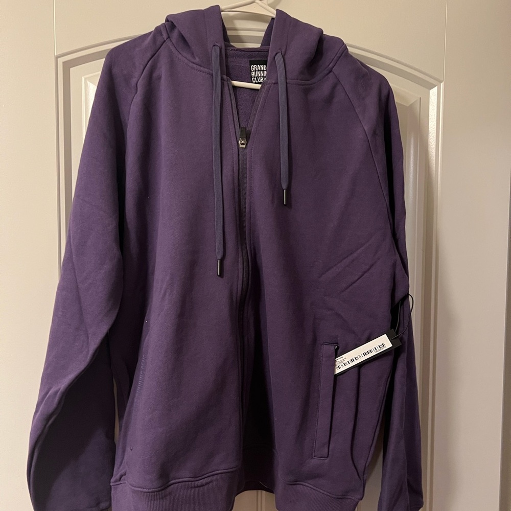 Purple Zip-Up Sweater